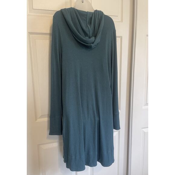 Athleta Womens Prussian Blue Long Sleeve Open Front Cardigan Sweater |Size Large - Picture 8 of 8